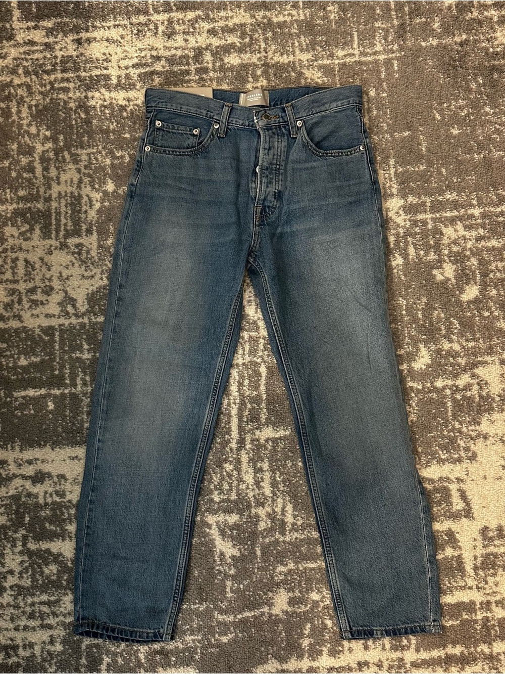 Everland Women Jean Straight Mid Rise Size 26 Length 26.5 in Brand New